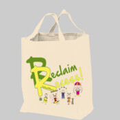Reclaim Recess Grocery Tote Bag - green