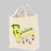 Reclaim Recess Grocery Tote Bag - green