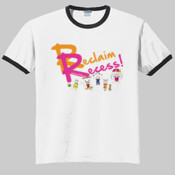Reclaim Recess (pink) men's t-shirt (color options)