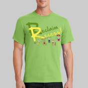 Reclaim Recess (green) tall men's t-shirt (color options)